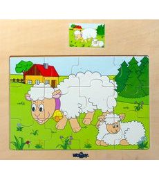 Puzzle dřevěné Ovečky - Produkt Puzzle dřevěné Ovečky