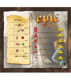 Tiny Epic Kingdoms (Malá velká království) - herní podložka (Action/Tower mat) - Produkt Tiny Epic Kingdoms (Malá velká království) - herní podložka (Action/Tower mat)