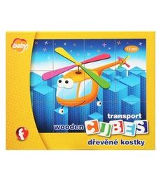 Kostky dřevěné - dopravní prostředky - Produkt Kostky dřevěné - dopravní prostředky