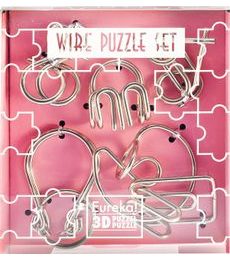 Sada 5 drátěných hlavolamů (Pink wire) - Produkt Sada 5 drátěných hlavolamů (Pink wire)