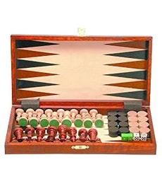 Šachy turistické + backgammon - Produkt Šachy turistické + backgammon