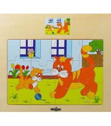 Puzzle dřevěné Kočičky - Produkt Puzzle dřevěné Kočičky