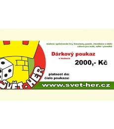 Dárkový poukaz 2000 Kč - Produkt Dárkový poukaz 2000 Kč