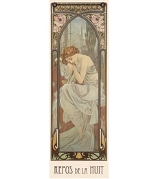 Puzzle Alfons Mucha: Odpočinek noci 1000d - Produkt Puzzle Alfons Mucha: Odpočinek noci 1000d