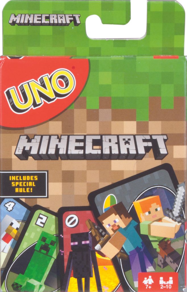 UNO Minecraft  Mattel  SVĚT-HER.CZ  Společenské deskové 